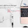 Cáp chuyển đổi Thunderbolt 3 ra 3 USB 2.0, LAN 100Mb Ugreen 20792