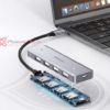 Hub chuyển USB-C/Thunderbolt 3/4 sang 4 USB 3.0 vỏ nhôm Ugreen 70336