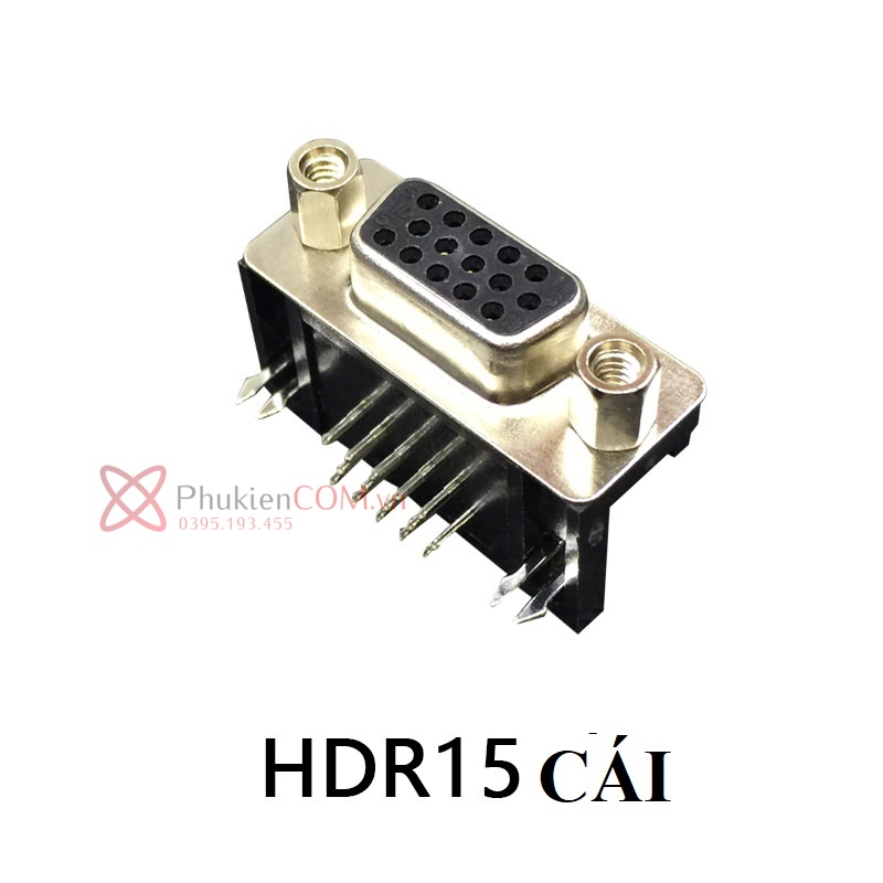 đầu hàn chân cong DB15 VGA chân cái