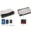 SSK SCR057 hỗ trợ đọc nhiều loại thẻ nhớ khác nhau như SD, TF (microSD), CF  (compact flash)