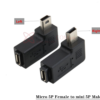 Đầu chuyển đổi Micro USB sang Mini USB