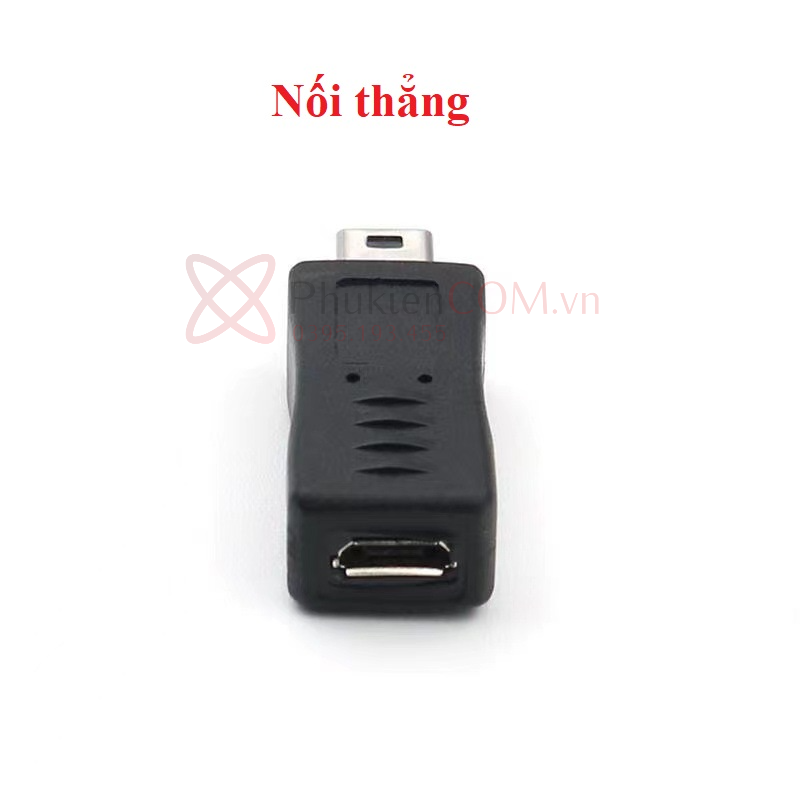Giắc Micro USB to Mini USB thẳng