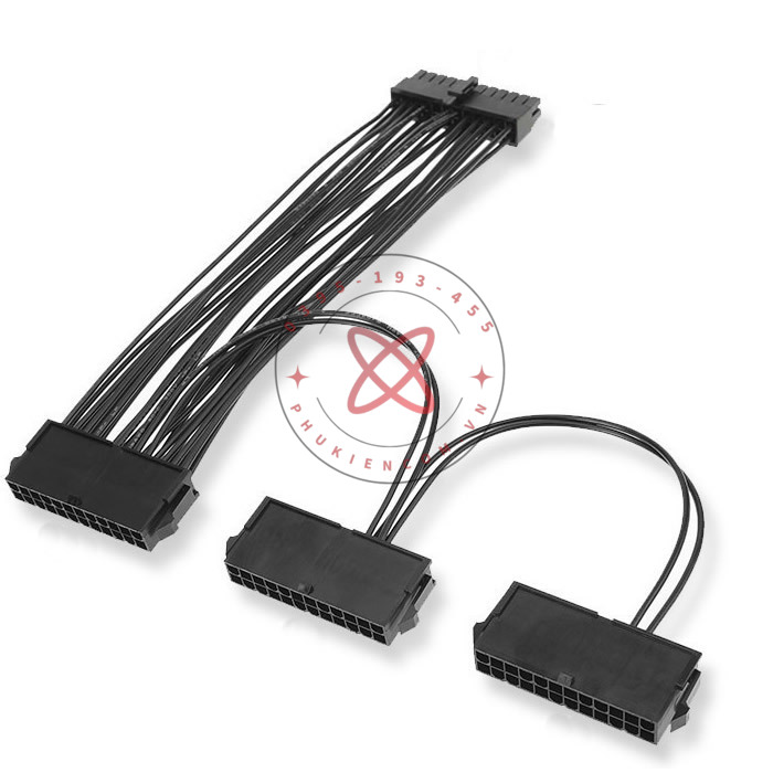 cáp nối 3 nguồn ATX 24pin song song