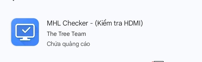 Kiểm tra qua ứng dụng MHL Checker