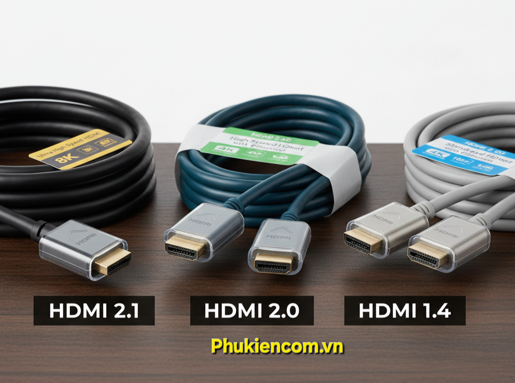 Phân biệt cáp HDMI 2.1, 2.0 và 1.4, nên chọn mua loại nào phù hợp