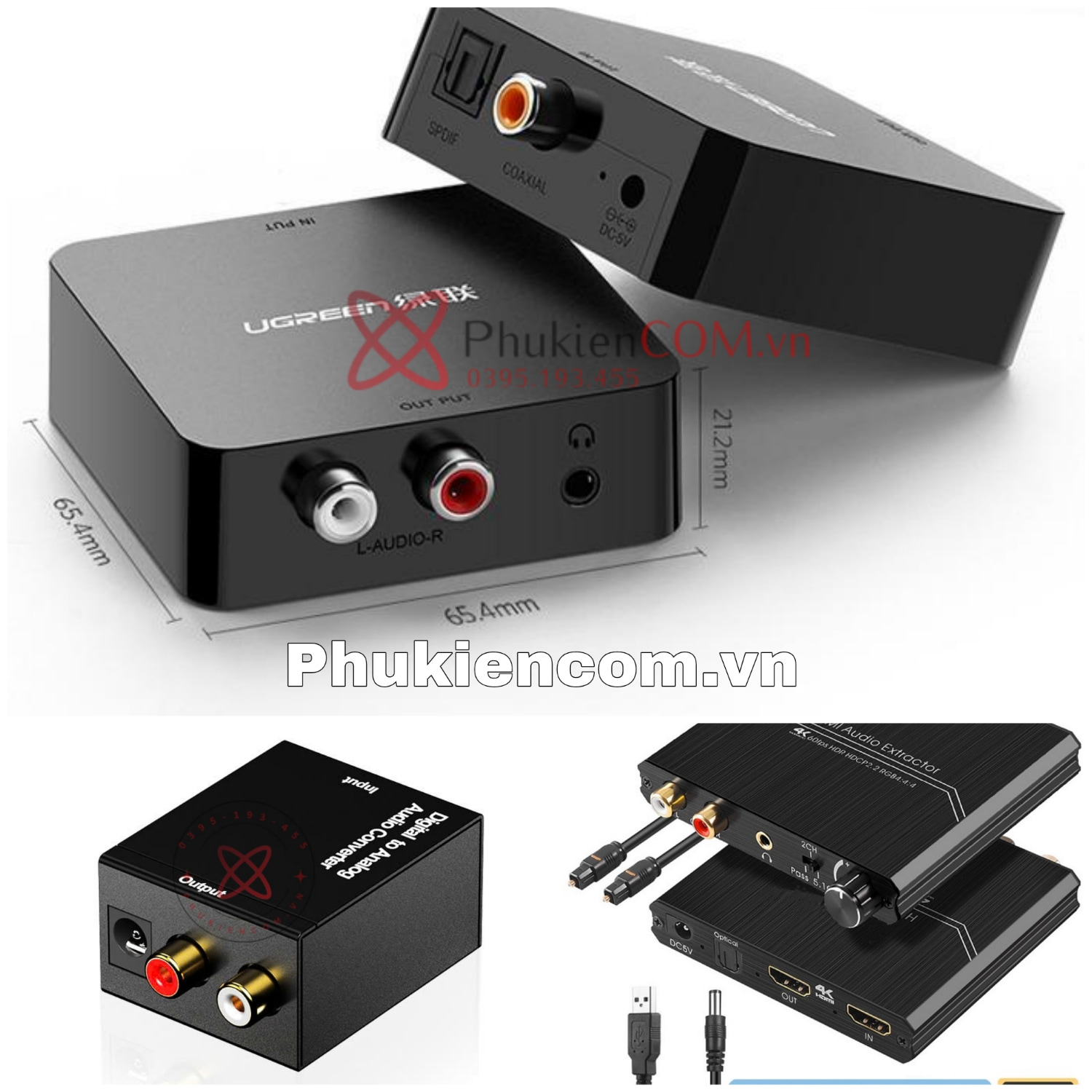 Top 3 bộ chuyển Optical sang bông sen AV 3.5mm Analog tốt nhất