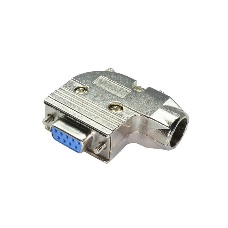 vỏ ốp kim loại bẻ góc 90 độ kèm đầu DB9 cái