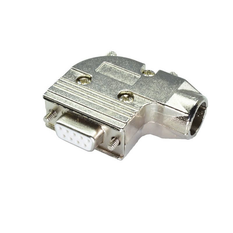 vỏ ốp kim loại bẻ góc 90 độ kèm đầu DB9 cái mạ vàng