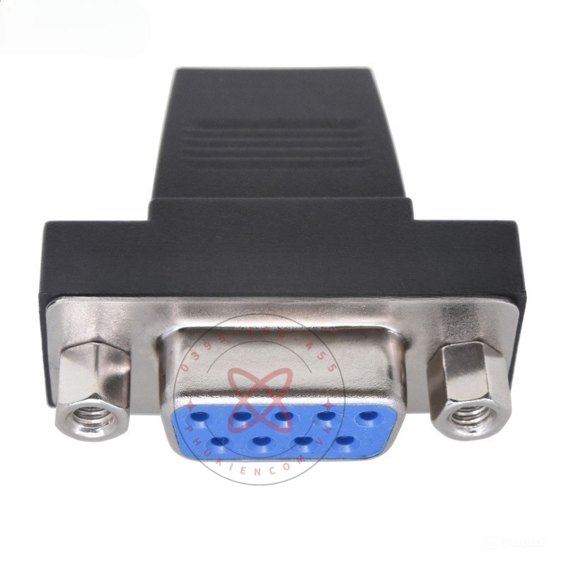 đầu hàn DB9 9 chân cái kèm vỏ ốp phẳng dẹp