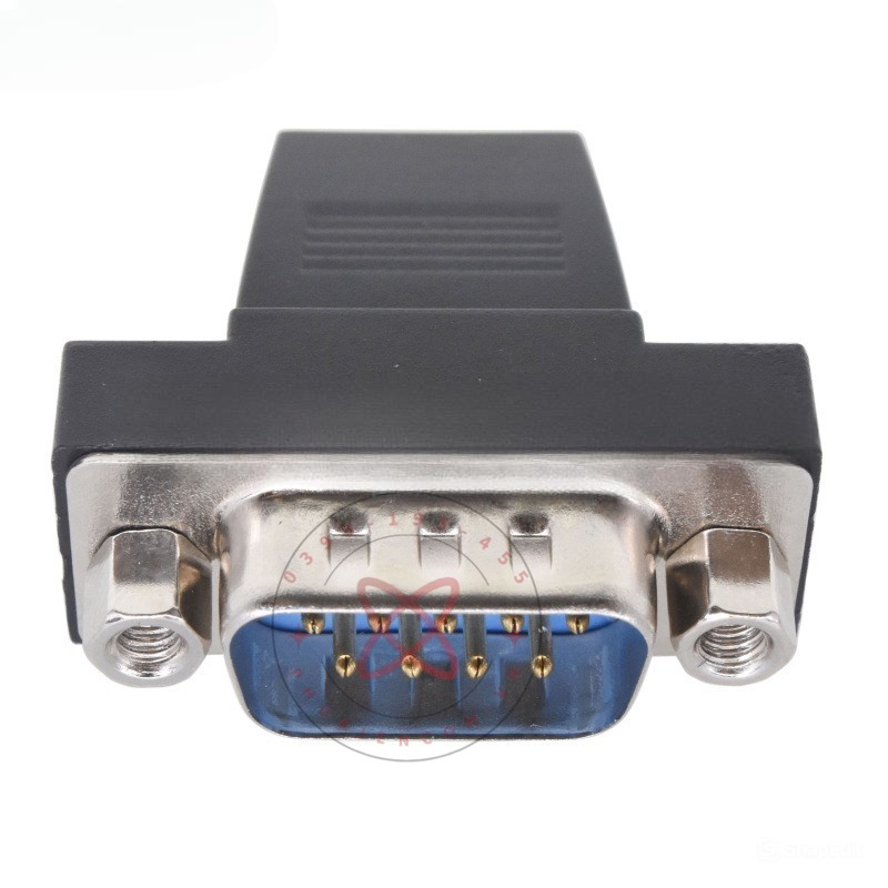 đầu hàn DB9 9 chân đực kèm vỏ ốp phẳng dẹp