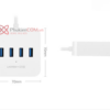 Bộ chia cổng USB-C ra 4 USB 3.0 Ugreen 30316