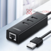 Cáp chia USB 1 ra 3 kèm cổng LAN Ethernet Ugreen 30301