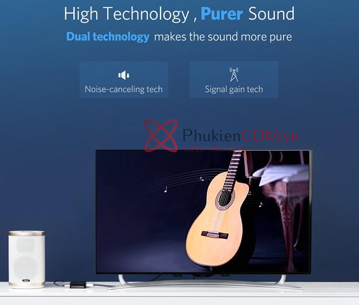 Thiết bị chuyển đổi âm thanh quang Optical sang AV 3.5mm RCA Ugreen 30910