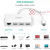 USB-C ra 3 cổng USB 3.0, LAN 100 Mbps Ugreen 40382