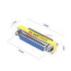 kích thước Đầu nối COM DB25 Đực sang Cái (male to female)