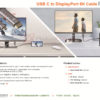 thông số kỹ thuật của USB-C sang Displayport 1.4 hỗ trợ sạc