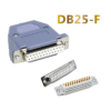 Đầu giắc hàn DB25 chân cái mạ vàng kèm vỏ ốp nhựa