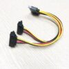 Cáp nguồn Sata 1 cổng ra 2 cổng SATA bẻ góc