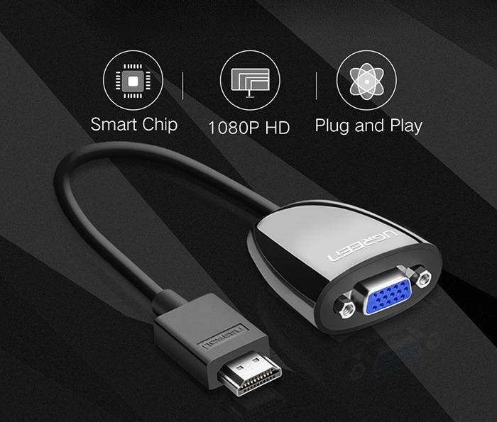 Cáp chuyển HDMI sang VGA (HDMI to VGA) xịn tốt