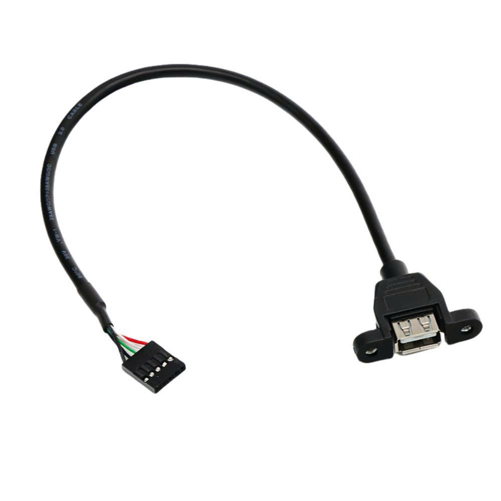 đầu USB 2.0 gắn trên thanh kim loại có lỗ bắt vít